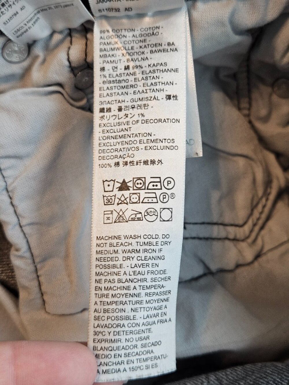 Levi's Premium 501 Original Fit Straight Leg Jean Gray Women's Size 28 High Rise - Picture 9 of 16